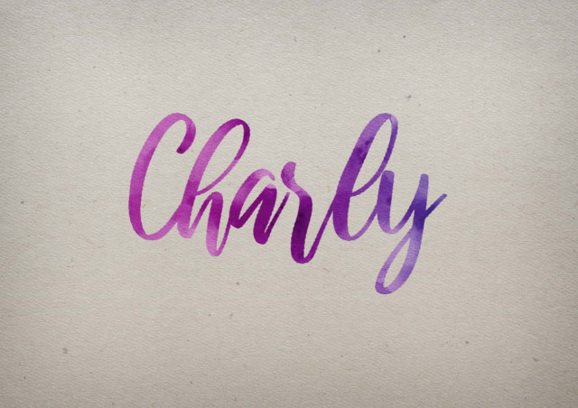 Free photo of Charly Watercolor Name DP