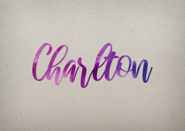Free photo of Charlton Watercolor Name DP