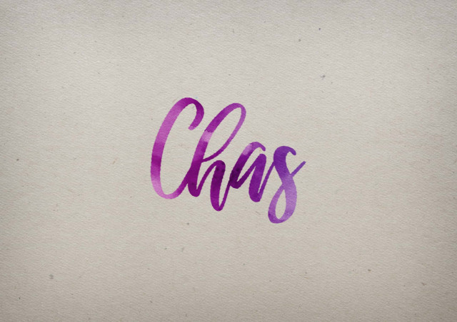 Free photo of Chas Watercolor Name DP