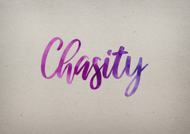 Free photo of Chasity Watercolor Name DP