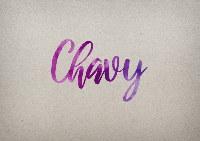 Free photo of Chavy Watercolor Name DP