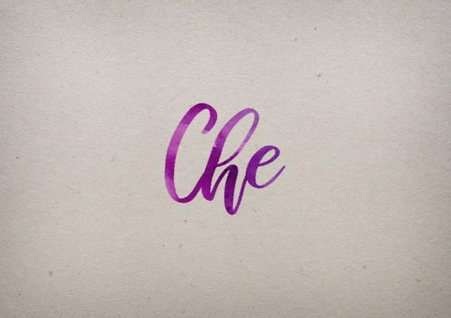 Free photo of Che Watercolor Name DP