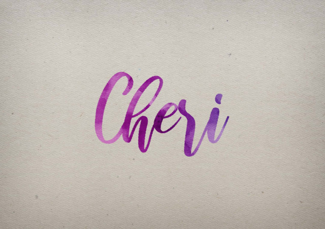 Free photo of Cheri Watercolor Name DP