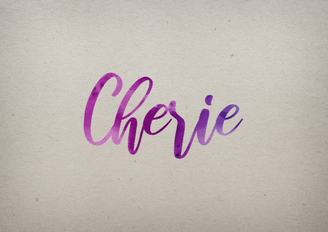 Free photo of Cherie Watercolor Name DP