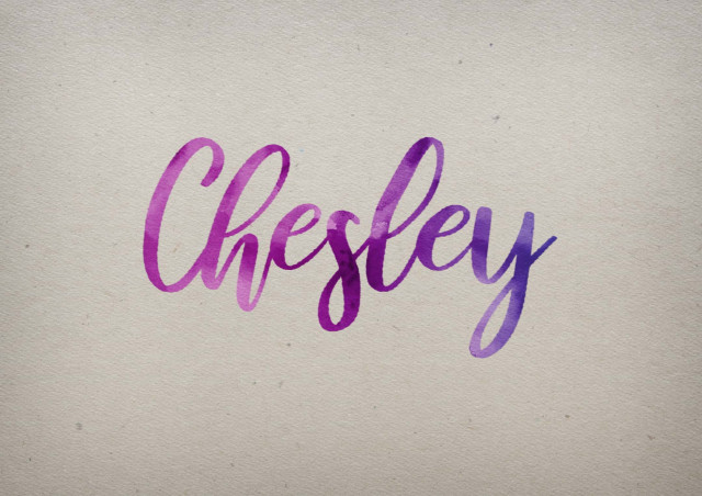 Free photo of Chesley Watercolor Name DP