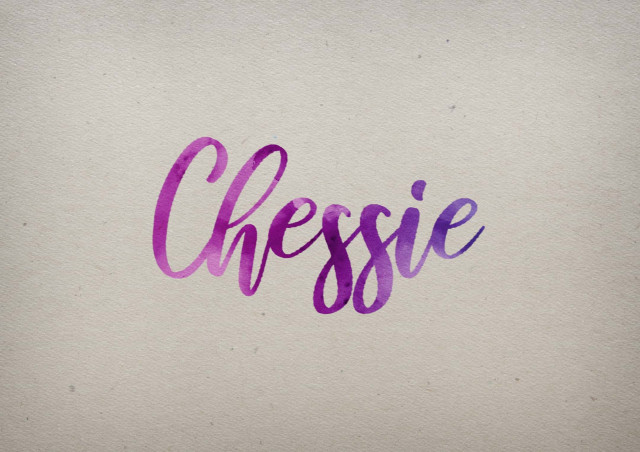 Free photo of Chessie Watercolor Name DP