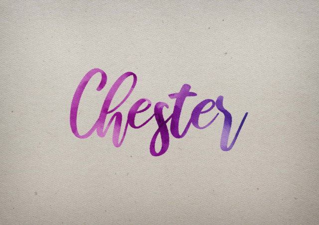 Free photo of Chester Watercolor Name DP