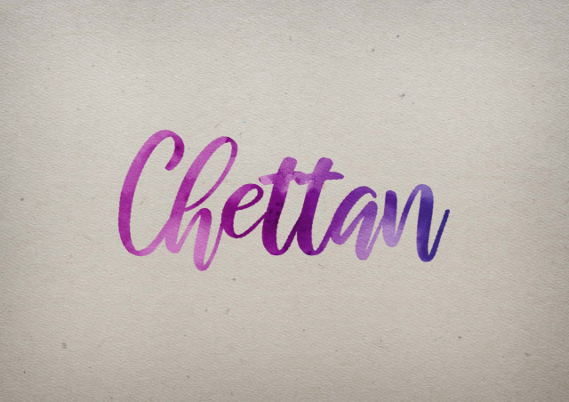 Free photo of Chettan Watercolor Name DP