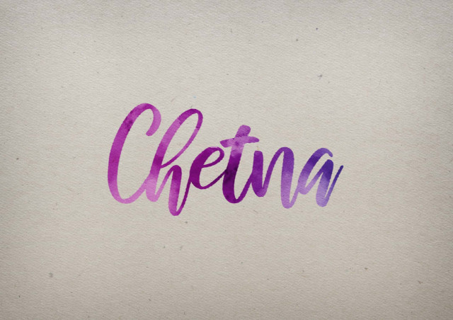 Free photo of Chetna Watercolor Name DP