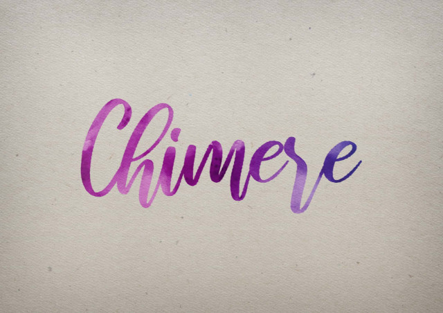 Free photo of Chimere Watercolor Name DP