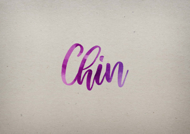 Free photo of Chin Watercolor Name DP