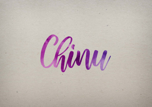 Free photo of Chinu Watercolor Name DP