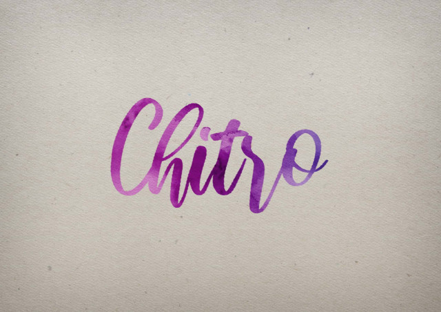 Free photo of Chitro Watercolor Name DP