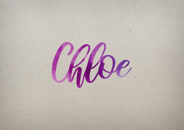 Free photo of Chloe Watercolor Name DP