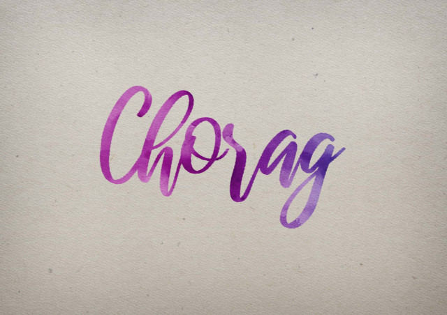 Free photo of Chorag Watercolor Name DP