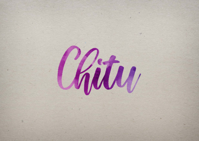 Free photo of Chitu Watercolor Name DP