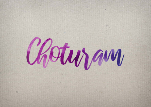 Free photo of Choturam Watercolor Name DP