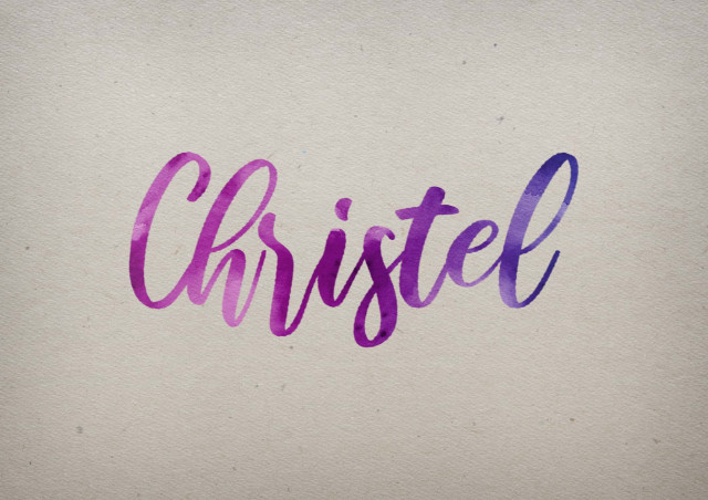 Free photo of Christel Watercolor Name DP
