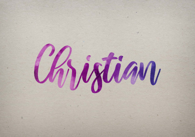 Free photo of Christian Watercolor Name DP