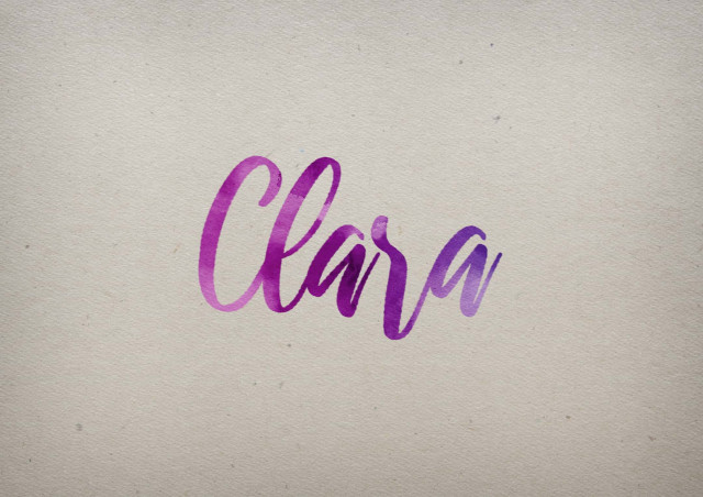 Free photo of Clara Watercolor Name DP