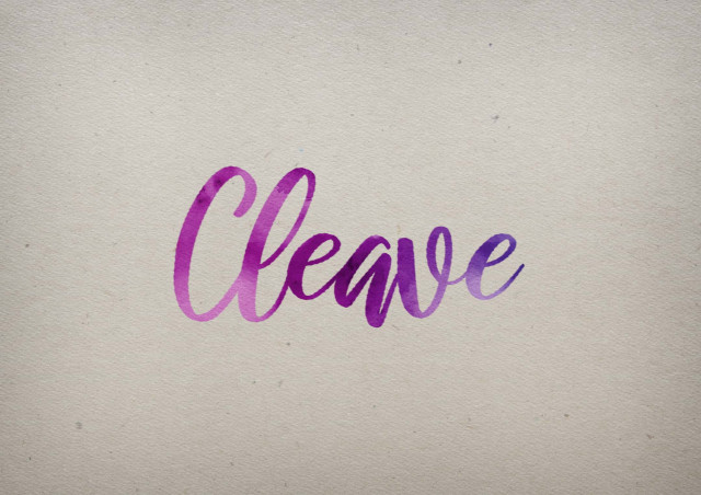 Free photo of Cleave Watercolor Name DP