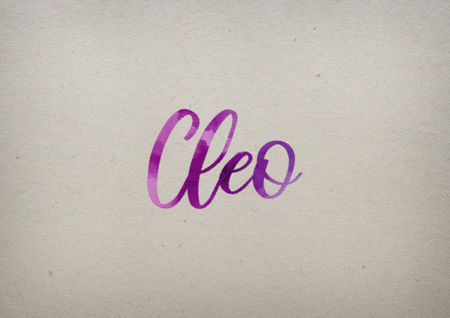 Free photo of Cleo Watercolor Name DP
