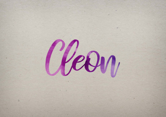 Free photo of Cleon Watercolor Name DP