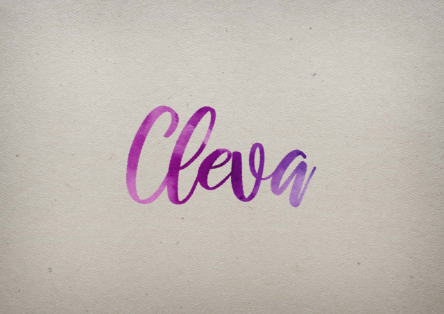 Free photo of Cleva Watercolor Name DP