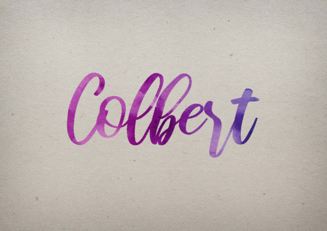 Free photo of Colbert Watercolor Name DP