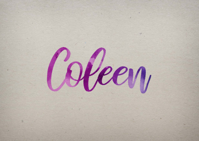 Free photo of Coleen Watercolor Name DP