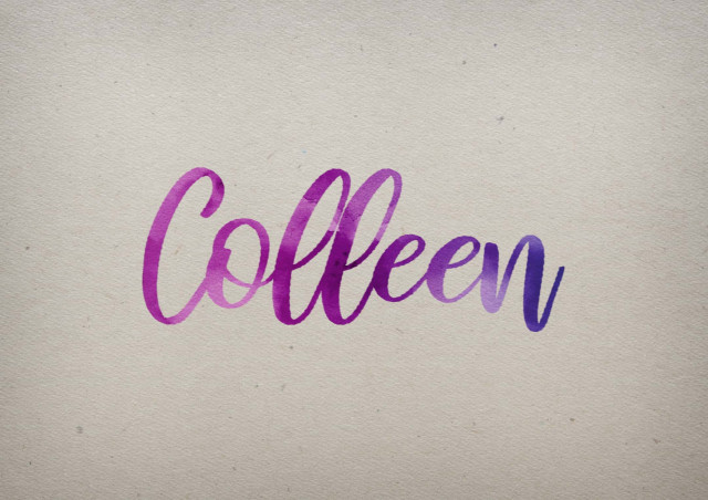 Free photo of Colleen Watercolor Name DP