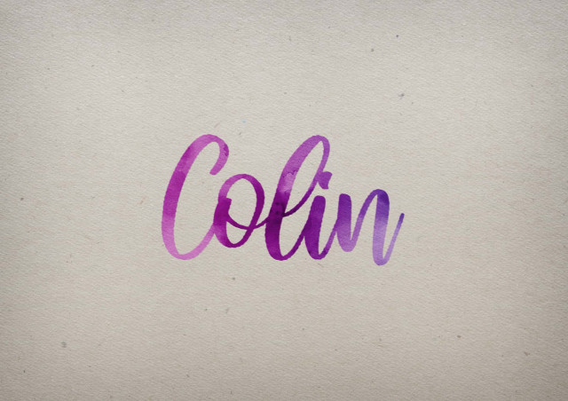 Free photo of Colin Watercolor Name DP