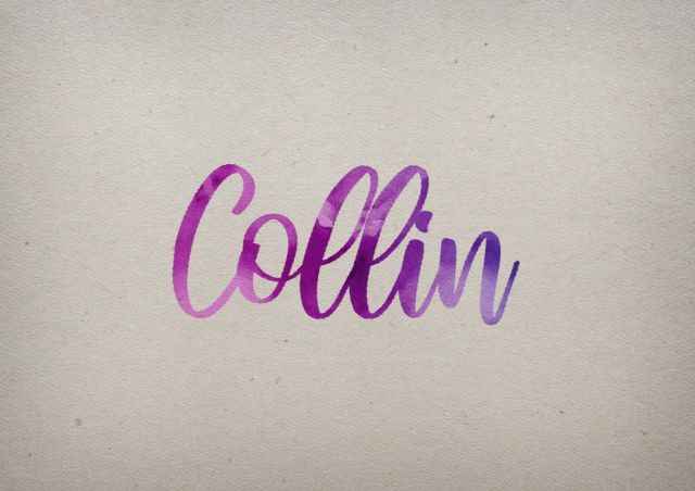 Free photo of Collin Watercolor Name DP