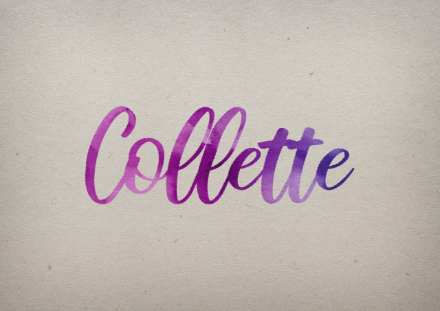 Free photo of Collette Watercolor Name DP