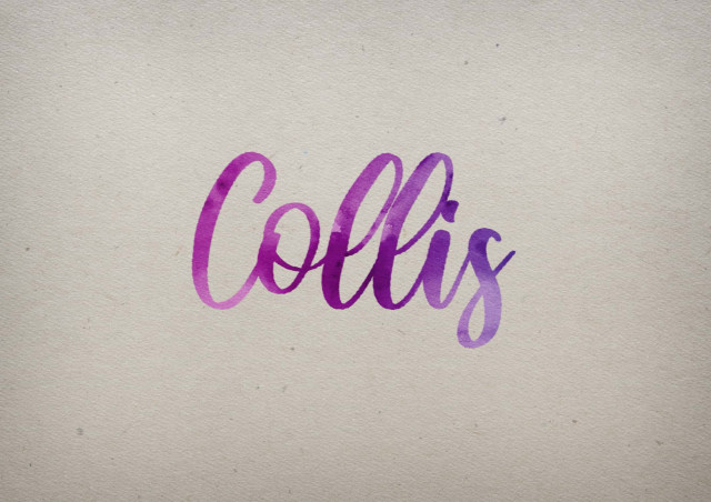 Free photo of Collis Watercolor Name DP