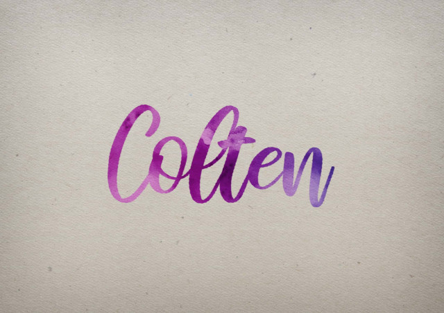 Free photo of Colten Watercolor Name DP