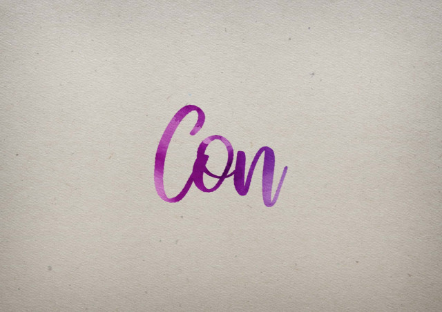 Free photo of Con Watercolor Name DP