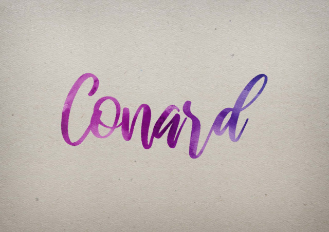 Free photo of Conard Watercolor Name DP
