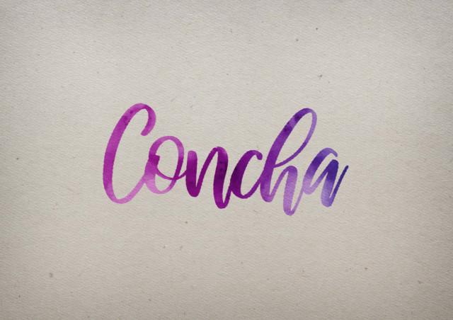 Free photo of Concha Watercolor Name DP