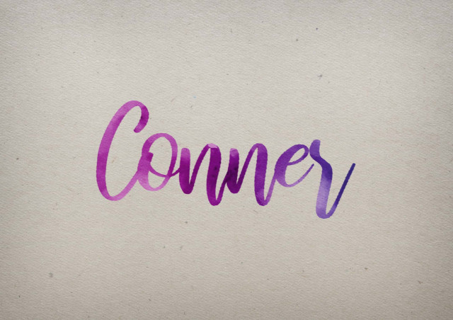 Free photo of Conner Watercolor Name DP