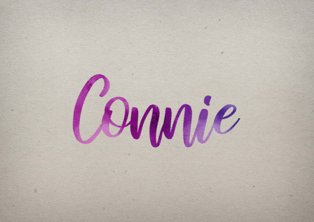 Free photo of Connie Watercolor Name DP