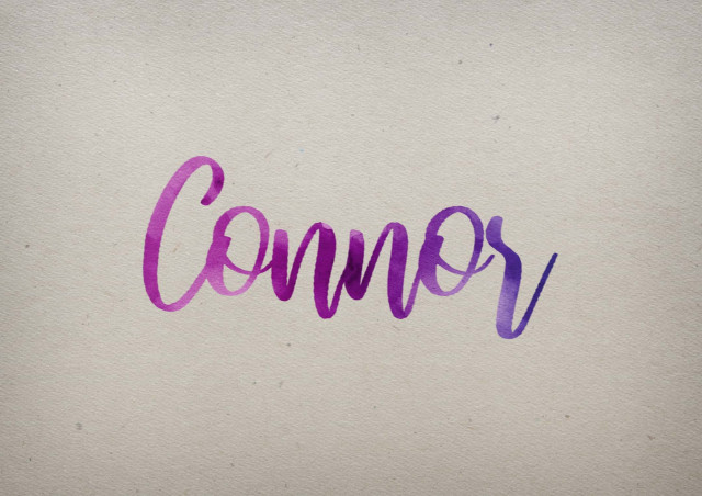Free photo of Connor Watercolor Name DP