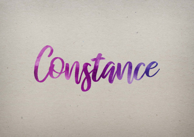 Free photo of Constance Watercolor Name DP