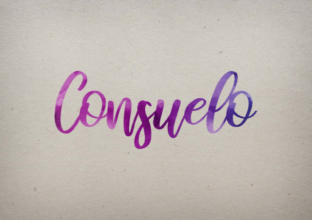 Free photo of Consuelo Watercolor Name DP