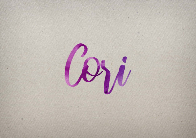 Free photo of Cori Watercolor Name DP