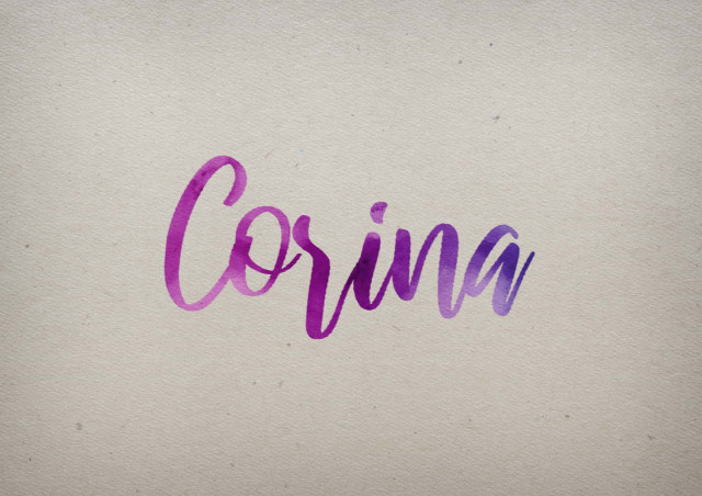 Free photo of Corina Watercolor Name DP