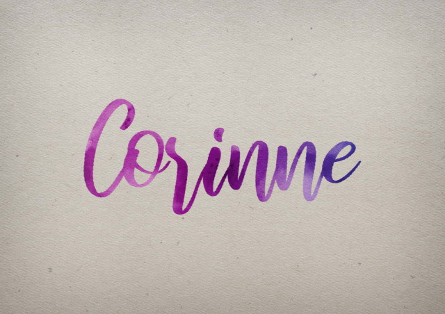 Free photo of Corinne Watercolor Name DP