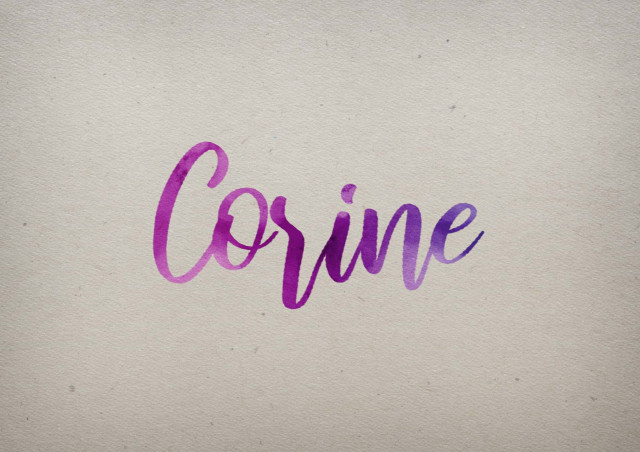 Free photo of Corine Watercolor Name DP