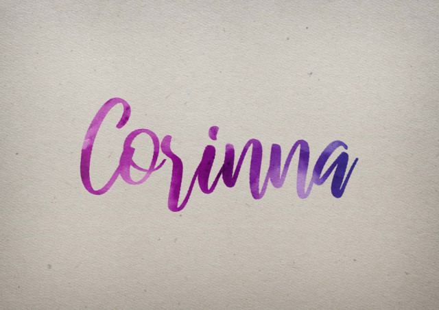 Free photo of Corinna Watercolor Name DP