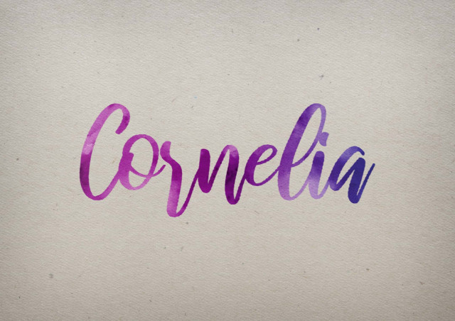 Free photo of Cornelia Watercolor Name DP